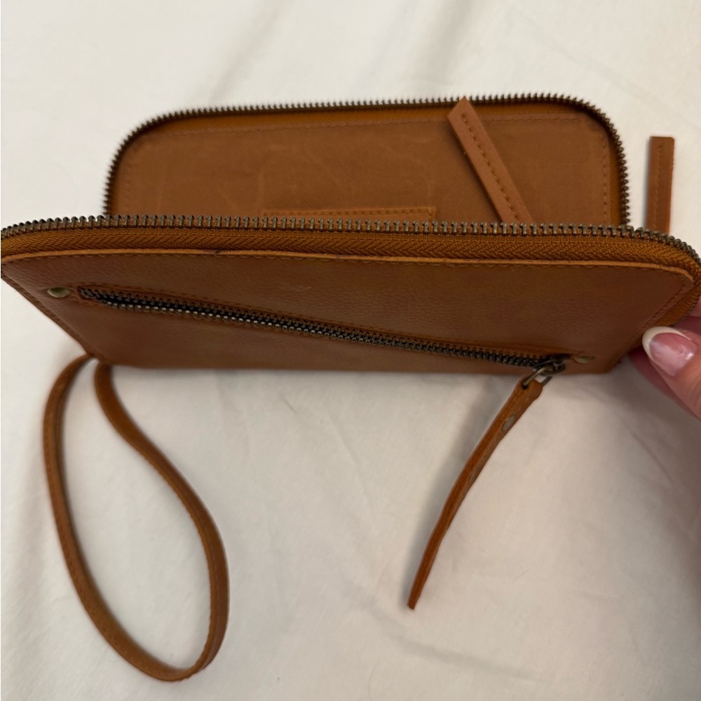 Free People Vegan Leather Zip Wristlet Wallet - Picture 6 of 8
